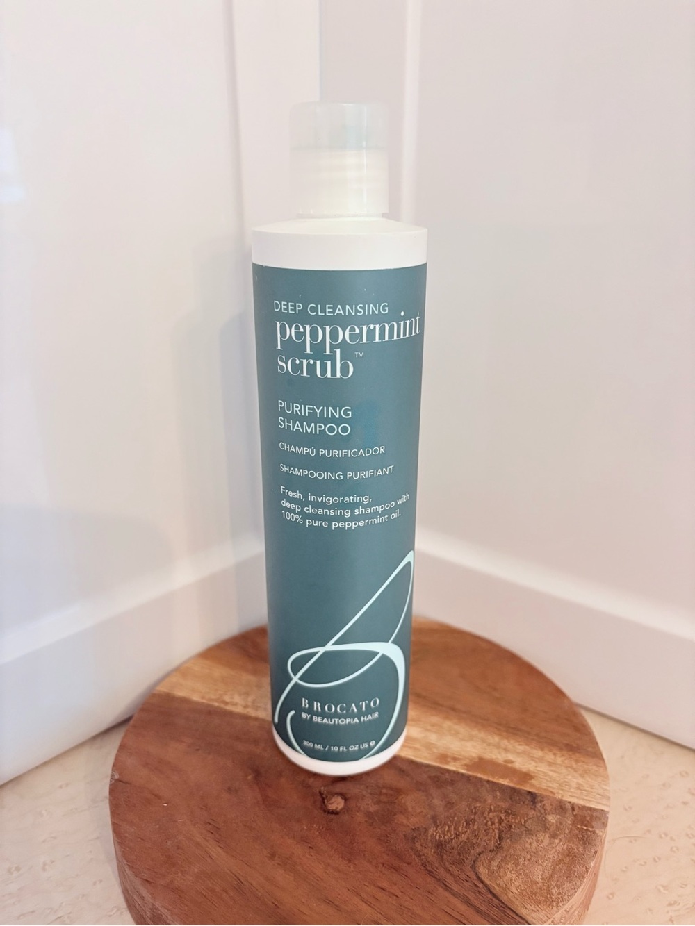 Peppermint Scrub Deep Cleansing Purifying Shampoo - Green